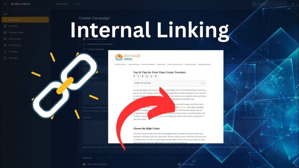 Introducing AIWiseMinds Internal Linking Feature